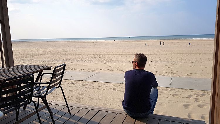 Aussicht auf Strand Kijkduin Strandhaus